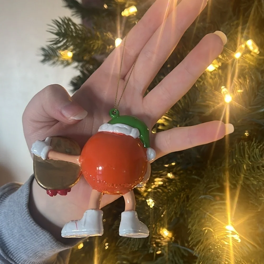 🧡 M&Ms Large Orange Christmas Ornament